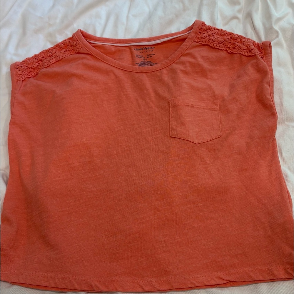 Universal Thread Orange Sleeveless Crop T-Shirt